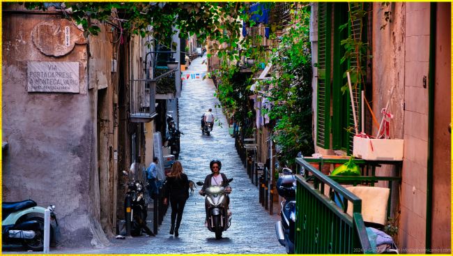 Uno scorcio del quartiere Montecalvario, ripreso da Via Portaccarrese